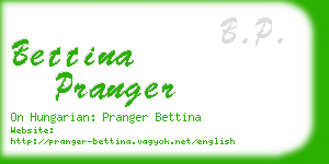 bettina pranger business card